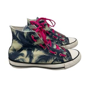 Converse Chuck Taylor All Star Palm Tree Tropical High Top Sneakers 9W 7M